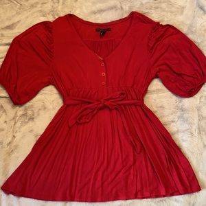 NWT Red Kimono Top; XL